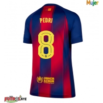 Camiseta Barcelona Pedri Gonzalez #8 Primera Equipación para mujer 2025-26 manga corta